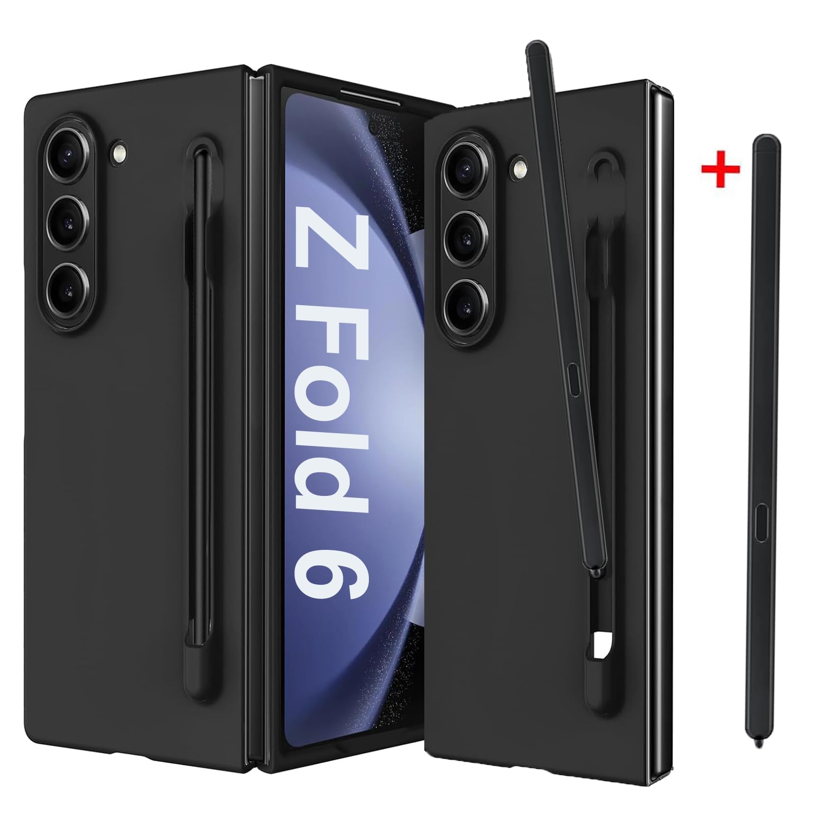 Sponsored Ad – Galaxy Z Fold 6 Leather Case & Stand, Hinge Protection, Built-in Screen Protector, Shockproof PU Leather Cover, Comfortable Grip, Slim Fit (1)