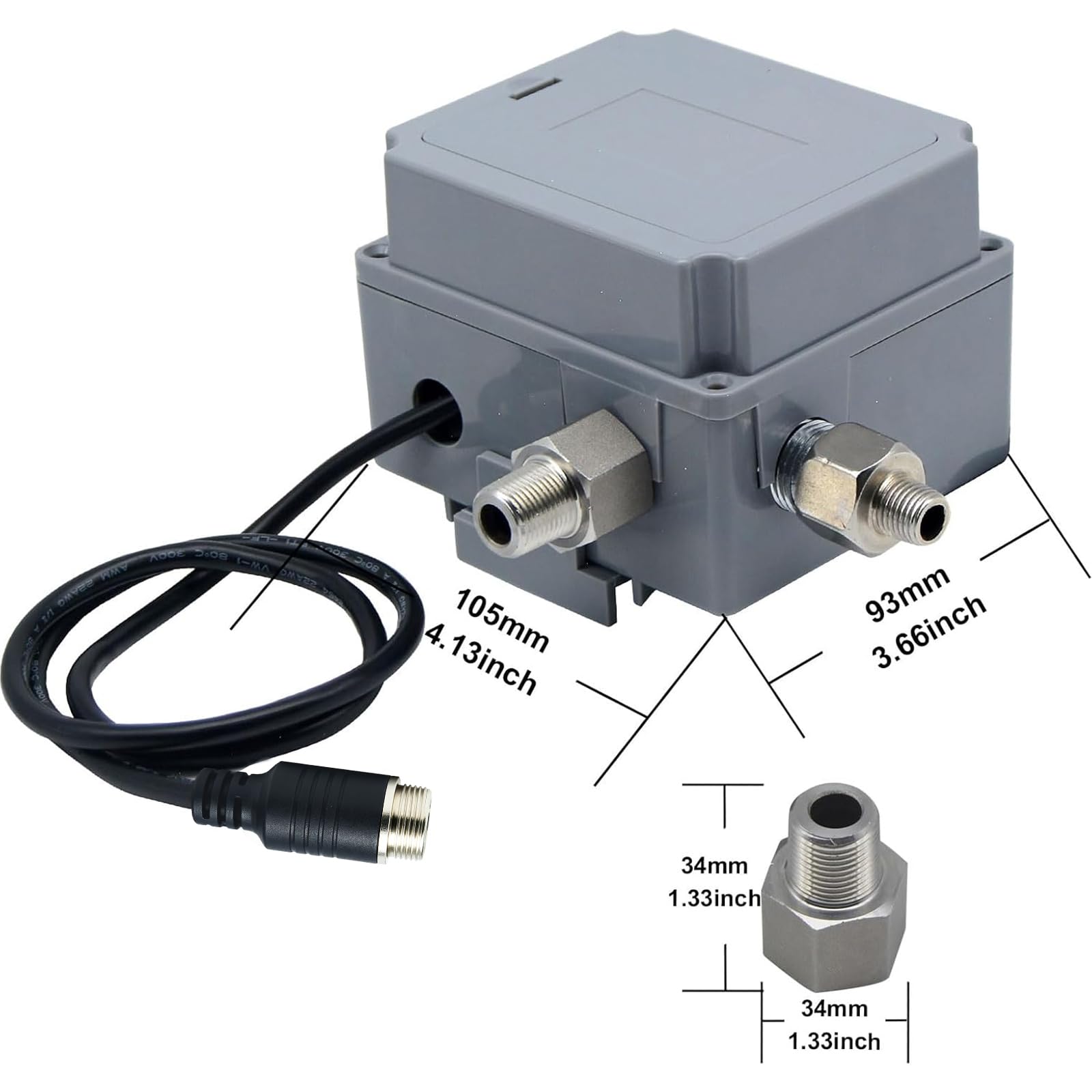 Automatischer Sensor-Wasserhahn-Steuerkasten, kompatibel mit Sloan SF-Serie & SFP-40-A, 6 VDC 6-polig, G1/2-Einlass mit G1/4-Adapter und Filtersieb, Sensorhahn-Reparaturteile 0362040