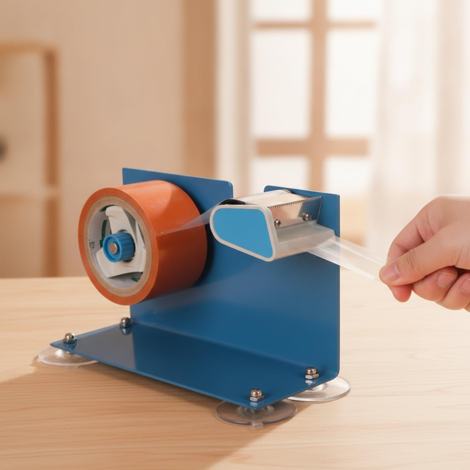 TISHITA Dispenser di Nastro da Banco Pesante | Dispenser per Nastro da Imballo, Professionale, Cancelleria, Ufficio, Scrivania, Professionisti