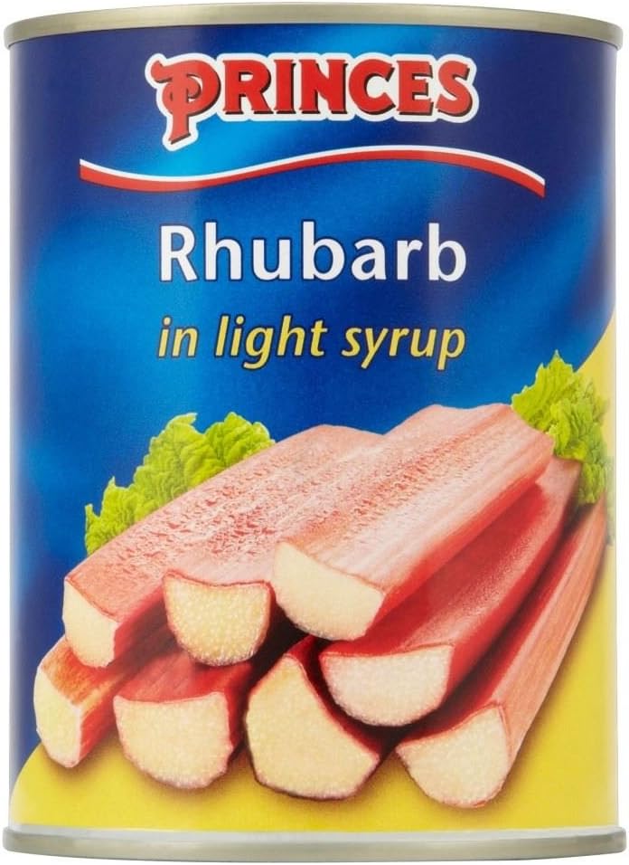 Princes Rhubarb in Light Syrup (540g) - Pack of 2