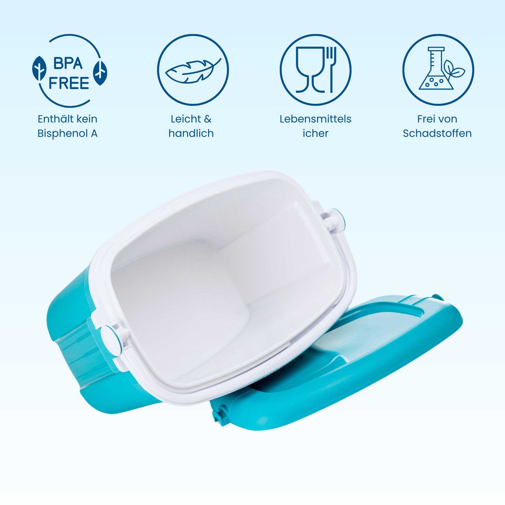 Kühlbox Passiv 42L – Große Isolierbox & Thermobox für Camping, Picknick & Festivals, Ohne Strom, mit starker PU-Isolierung, Outdoor Kühltasche für unterwegs – Kamai Coolbox