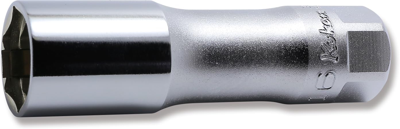 Ko-ken 3300CZ-16 3/8 Sq. Dr. Z-Series 6-Point Clip Type Spark Plug Socket 16mm