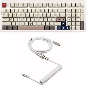Amazon.com: EPOMAKER EK98 Wireless Hot Swappable Gaming Keyboard+Puff ...