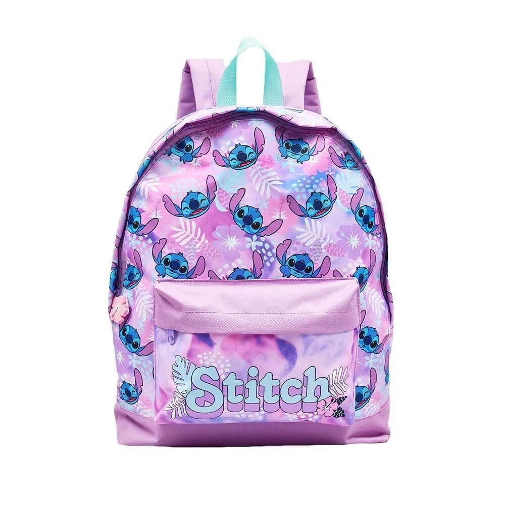 Stitch Childrens Backpack Kids School Bag Roxy Girls Rucksack - Purple