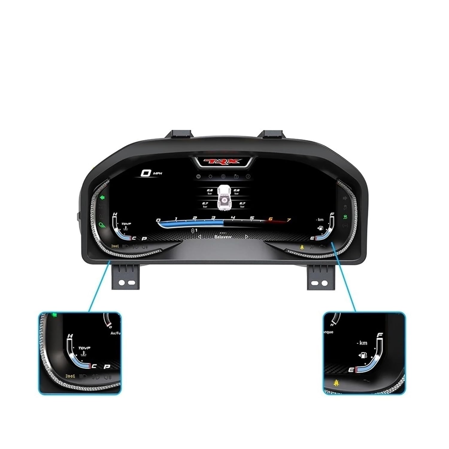 12.3'' Car LCD Digital Dashboard Cluster Compatible with Dodge Ram 2013-2018 Auto Speedometer Virtual Instrument Paneel Cockpit