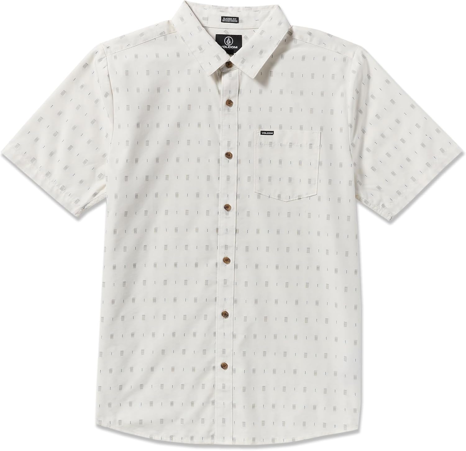 Volcom Men's Bankstone Short Sleeve Woven Button Down Shirt