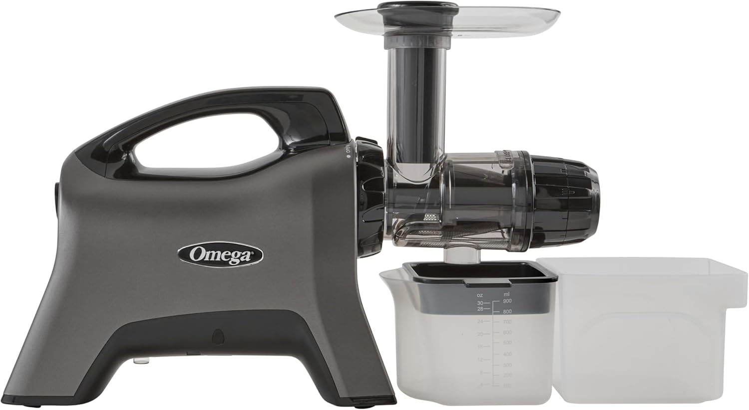 Omega Celery Juicer and Nutrition System Masticating Juicer, Cold Press Juicer Machine For Celery with Adjustable Dial, 200-Watt, Silver