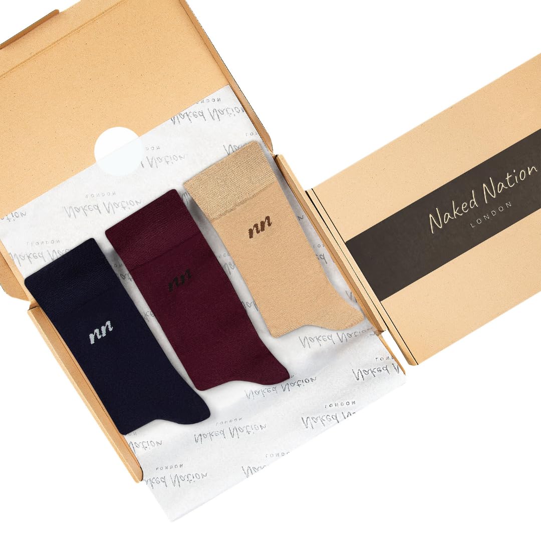Chaussettes en Bambou, 6 Paires de Luxe Chaussettes, Super Doux et Respirant, Coffret Cadeau avec Chaussettes pour Hommes et Femmes, Taille 37-40 et 41-46