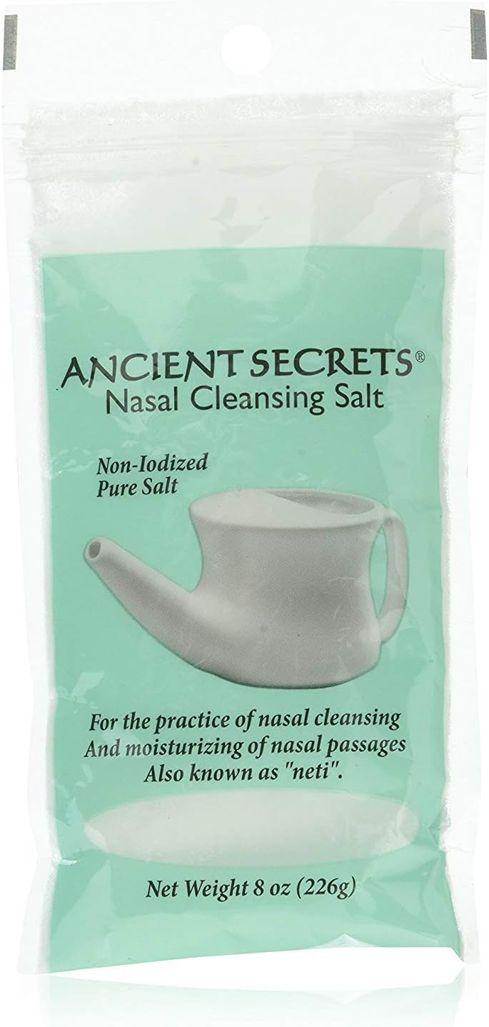 Ancient Secrets Nasal Cleansing Pot Salt - 12x8 Oz