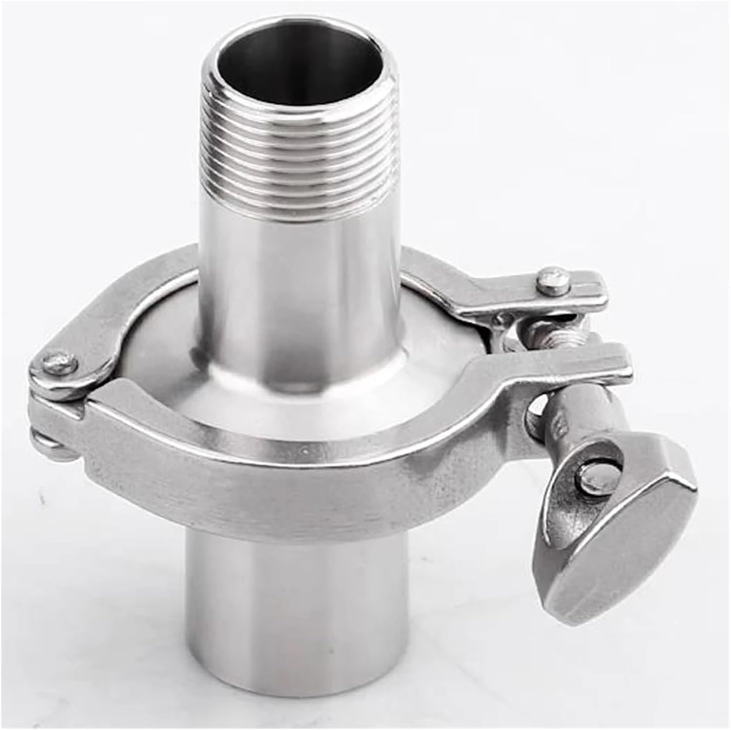 1/2" Tri Clamp OD 50.5MM Male Female Thread Ferrule Flange Fitting Connector Silicone Sealing Set Stainless Steel 304