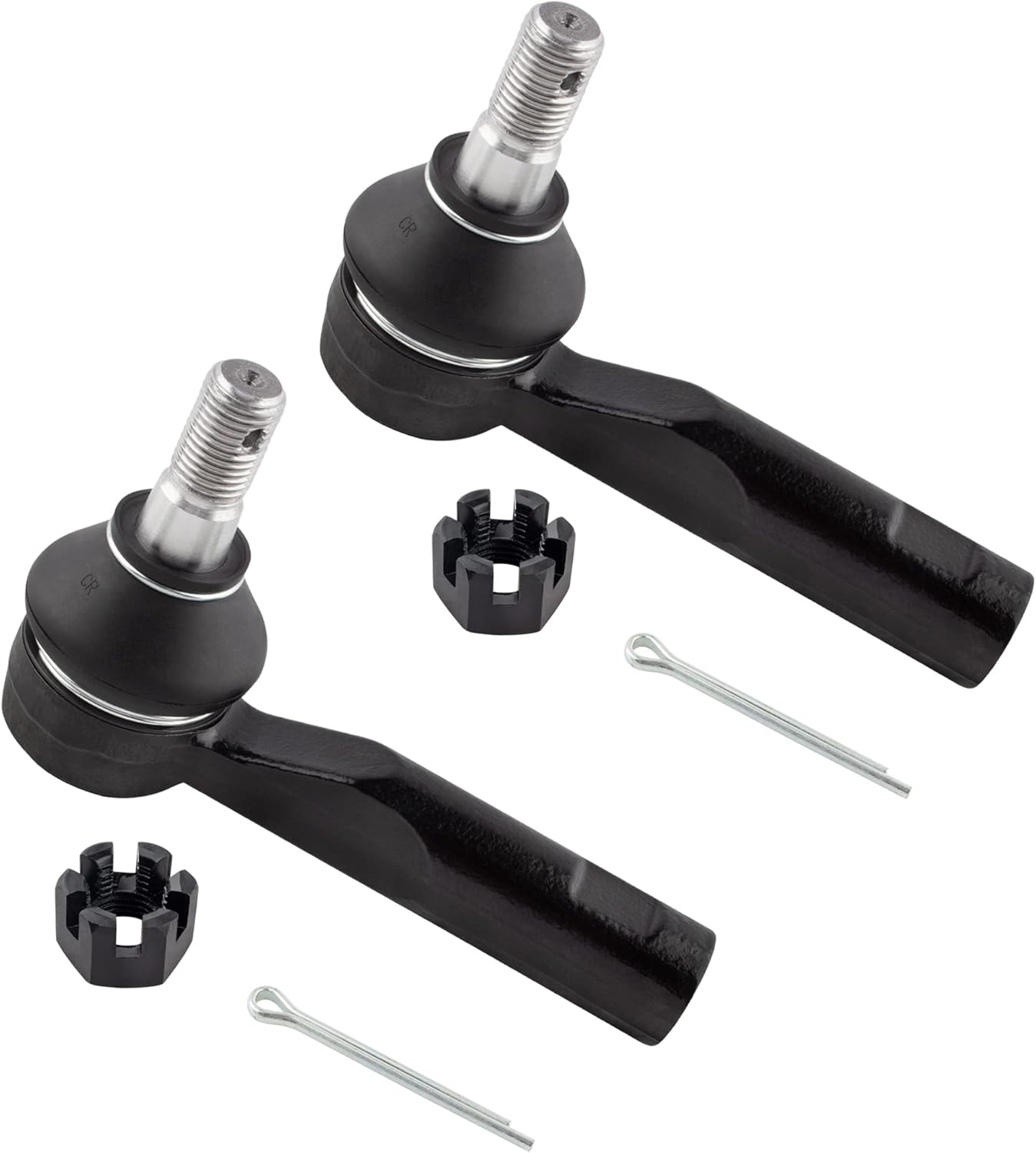 BOXI (Set of 2) ES800464 Front Outer Tie Rod Ends Fit for Chevrolet Colorado 2006 2007 2008 2009 2010 2011 2012 / for GMC Canyon 2006-2012 / for Isuzu i-290 i-370 2007-2008/16 mm Thread at Inner End