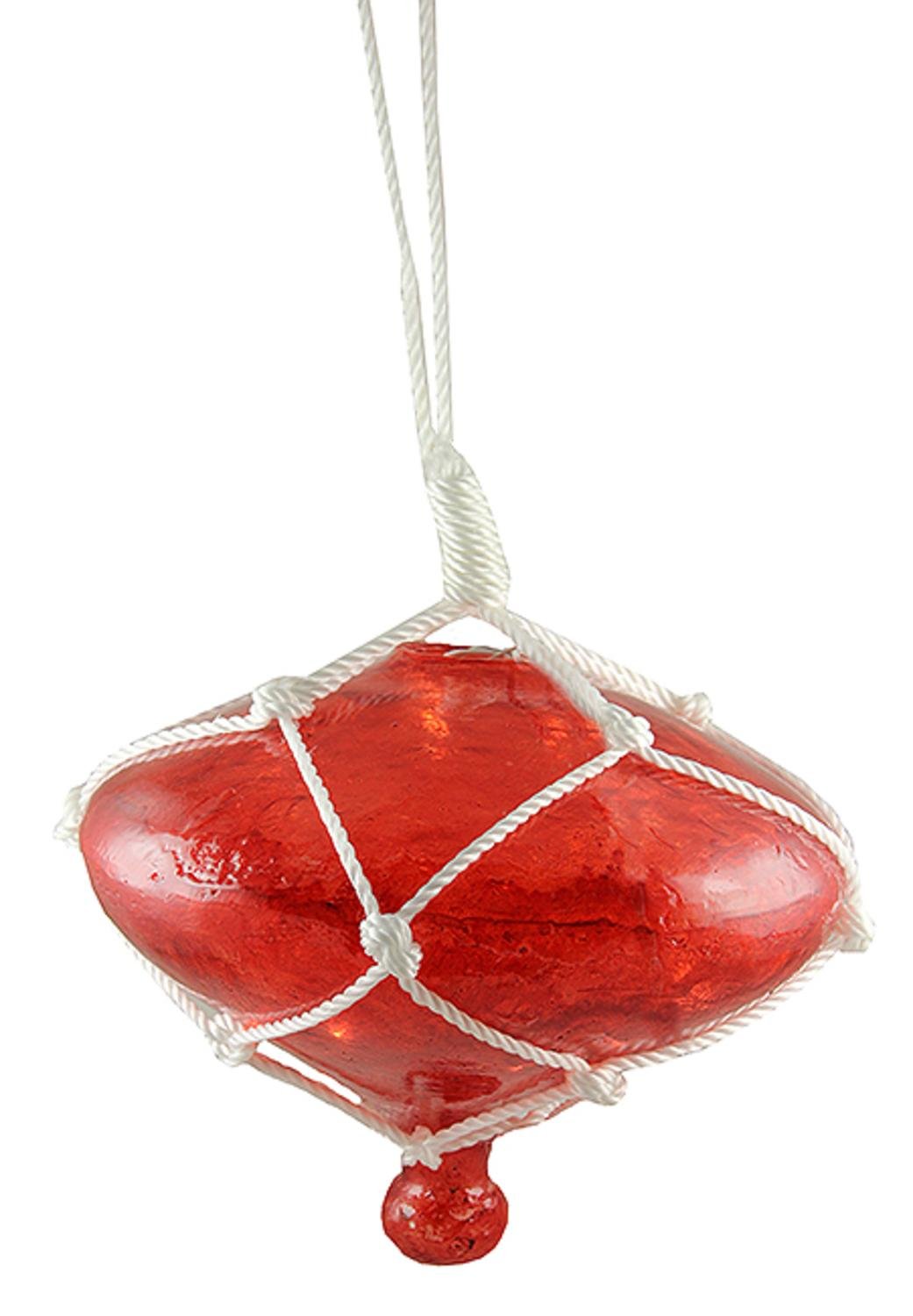 57-1126-01 11" Roped Red Onion Drop Outdoor Christmas Decoration-Clear Lights