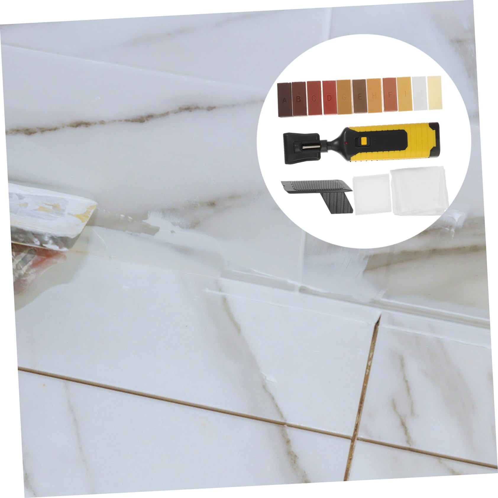 1juego Kit De Reparación De Pisos De Madera y Vinilo De Cera Para Eliminar Rayones y Daños Superficies De Muebles y Suelos