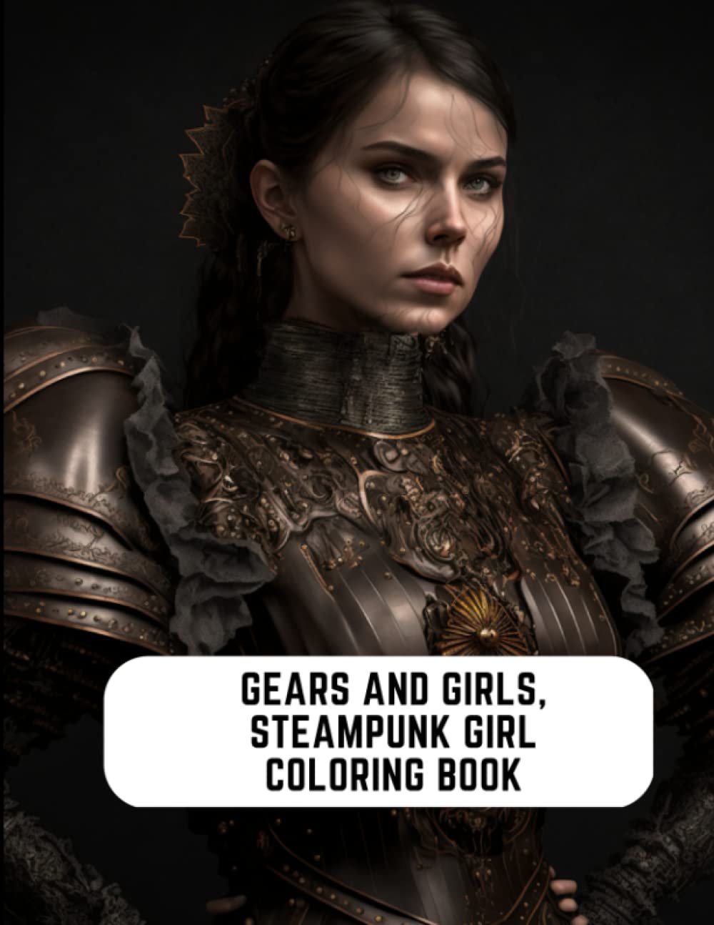 Gears and Girls, Steampunk Girl Coloring Book: Industrial Gear Details and Mind Relaxation