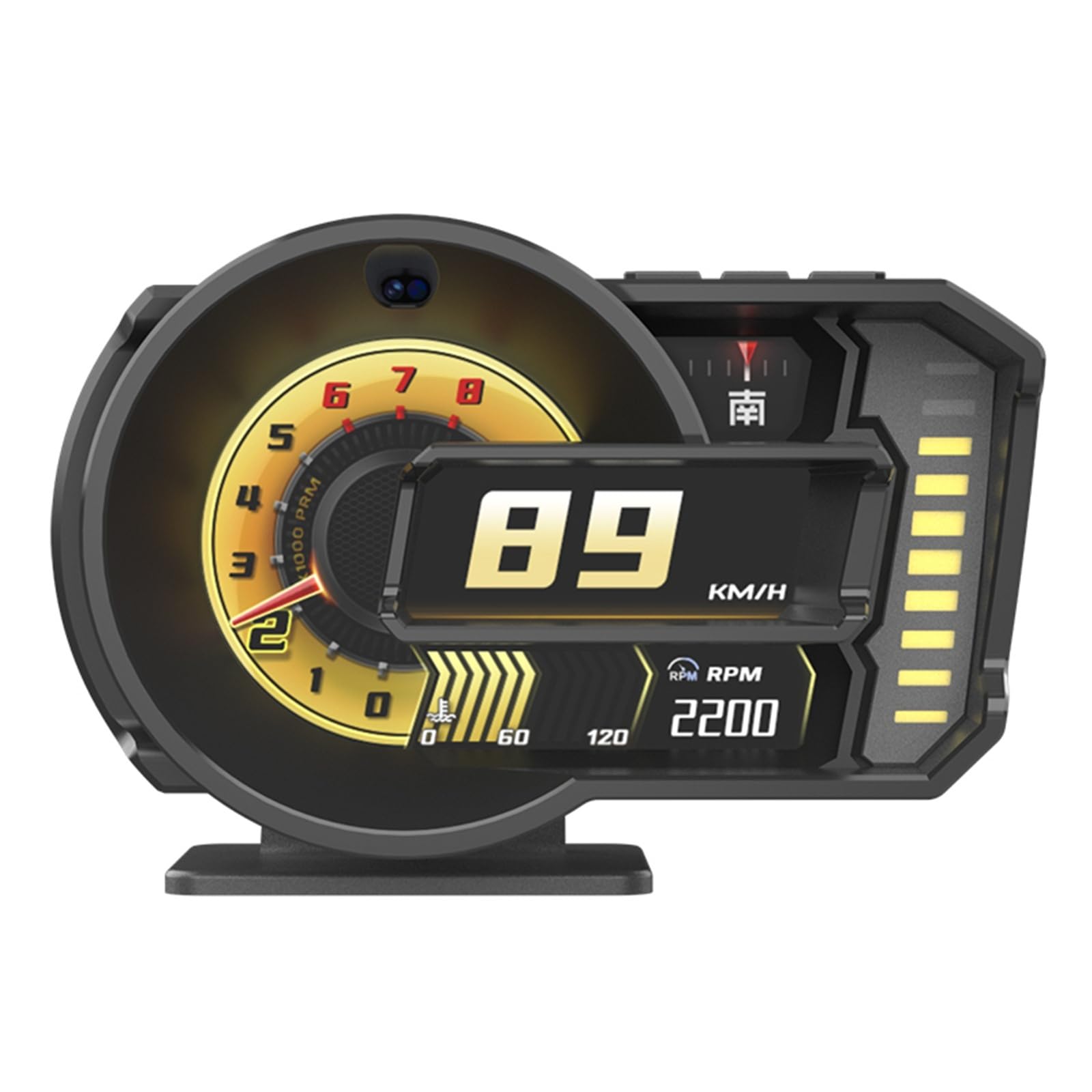 Affichage tête Haute de Voiture A590 HUD Auto OBD Jauge GPS LCD Détecteur Compteur Conduite Scored Enregistreur comportement Conduite Moniteur Suivi(A590 Pro)