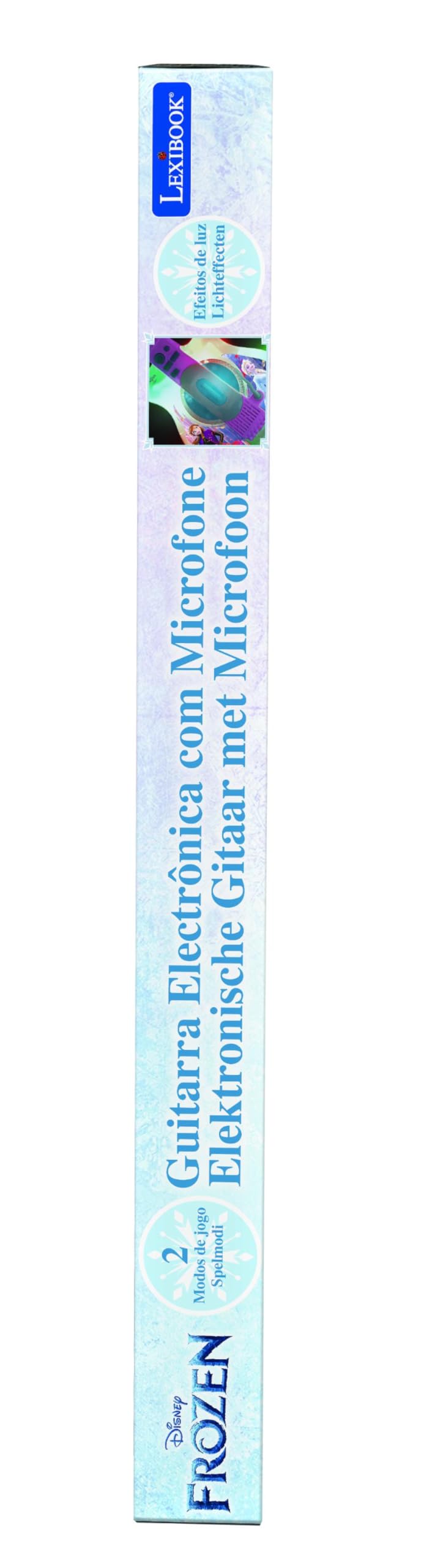 Lexibook Disney Frozen 2 Elsa Anna Chitarra Elettronica illuminata con Microfono, Occhiali con Microfono, Canzoni Demo, MP3 Plug, Blu/Viola, K260FZLXB