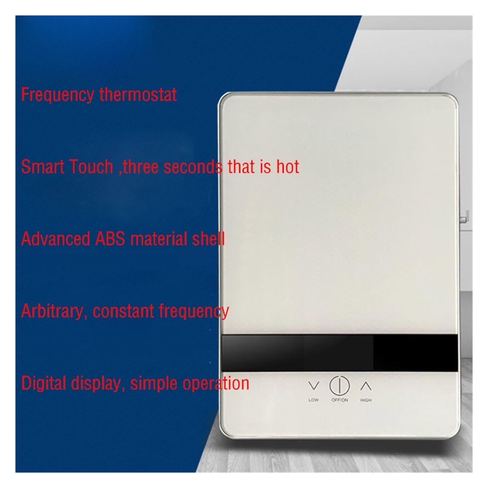 Scaldabagno Istantaneo Senza Serbatoio 6500w Termostato Riscaldatore A Induzione Riscaldatori Elettrici Smart Touch Doccia Veloce E Comodo