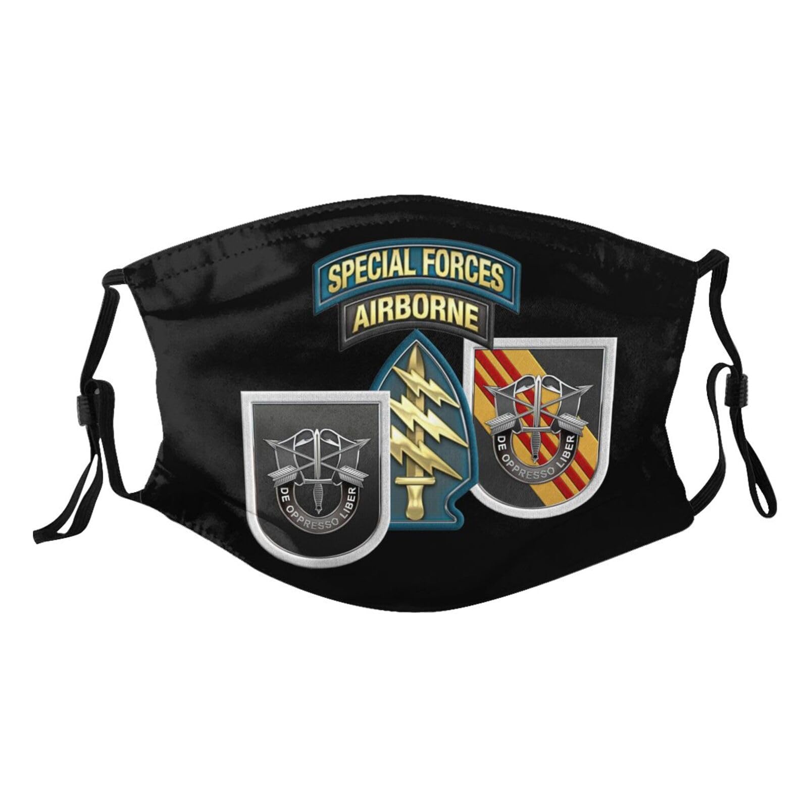 US Army 5th Special Forces Group Vietnam Adult Dust Mask Adjustable Dust Face with 2 Filter12