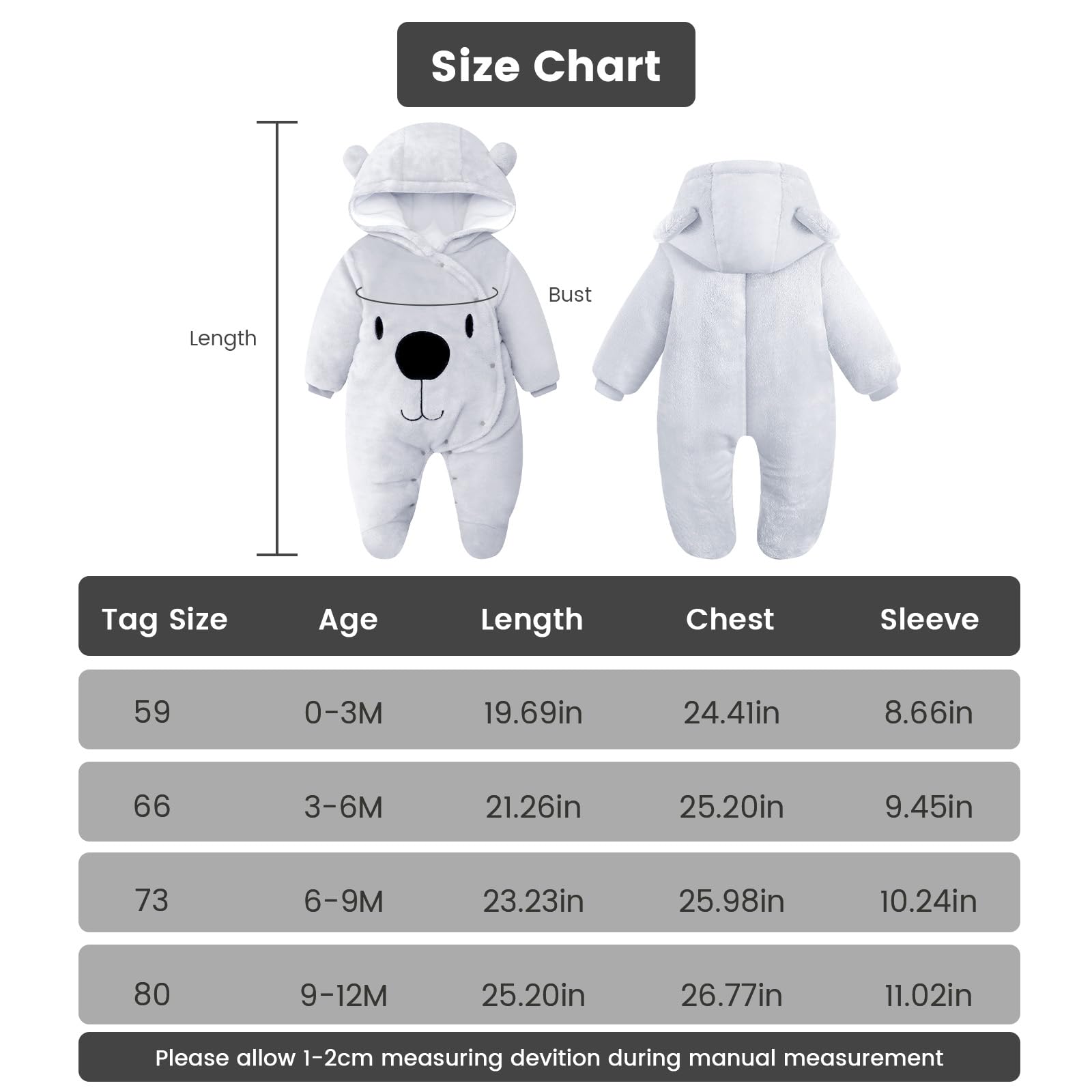 Combinaison d'hiver pour bébé avec capuche Combinaison de neige pour bébé Barboteuse d'hiver en flanelle Barboteuse Combinaison de jeu avec pieds Combinaison à motifs de dessins animés Vêtements pour