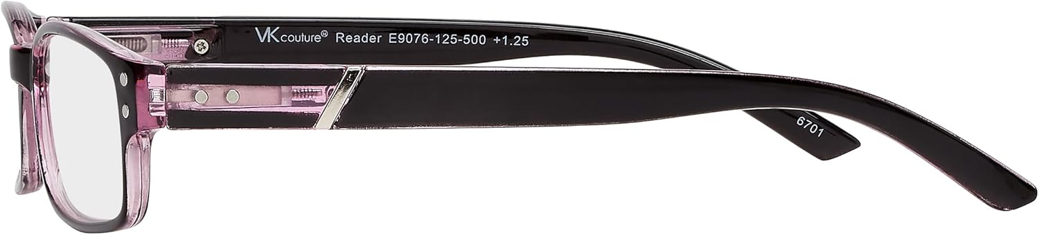 SAV Eyewear (Select-A-Vision) Victoria Klein Fashion Round Reading Glasses 9076 Purple, 3.00 - Image 3