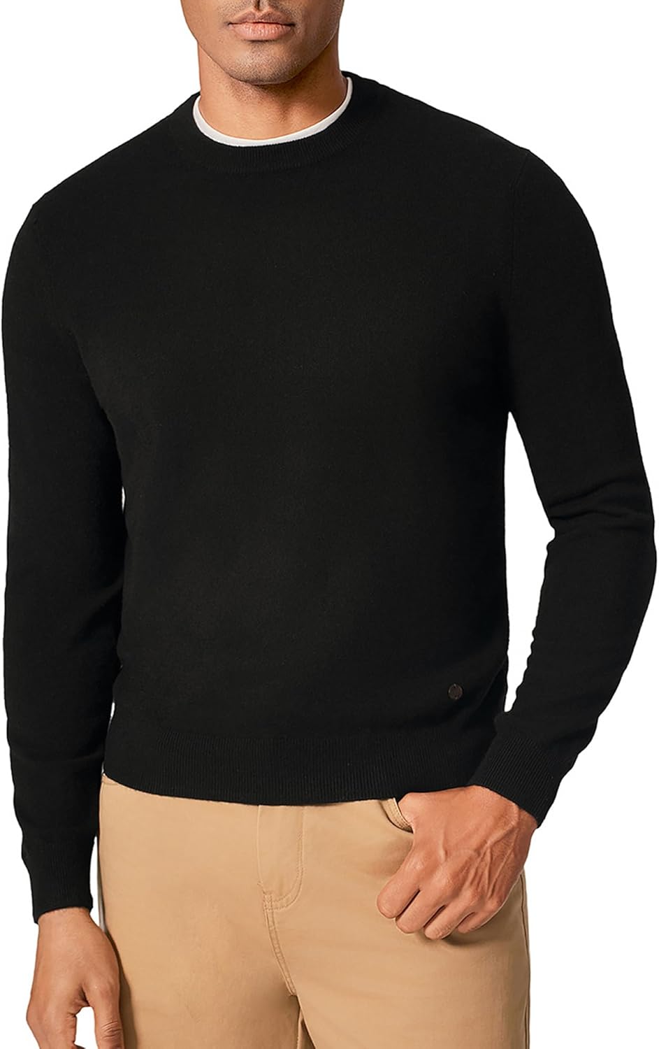 KVSS Men's Crewneck 100% Pure Cashmere Sweater, Pullover Cashmere Sweaters for Mens | Luxury from Inner Mongolia