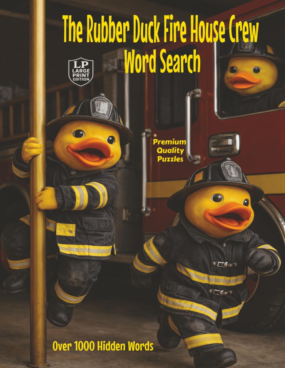 The Rubber Duck Fire House Crew Word Search: Large Print Edition Exploring Firehouse Daily Life Across 55 Puzzles and Over 1,000 Hidden Words, ... and Teamwork (Rubber Duck Jobs Crew Series)