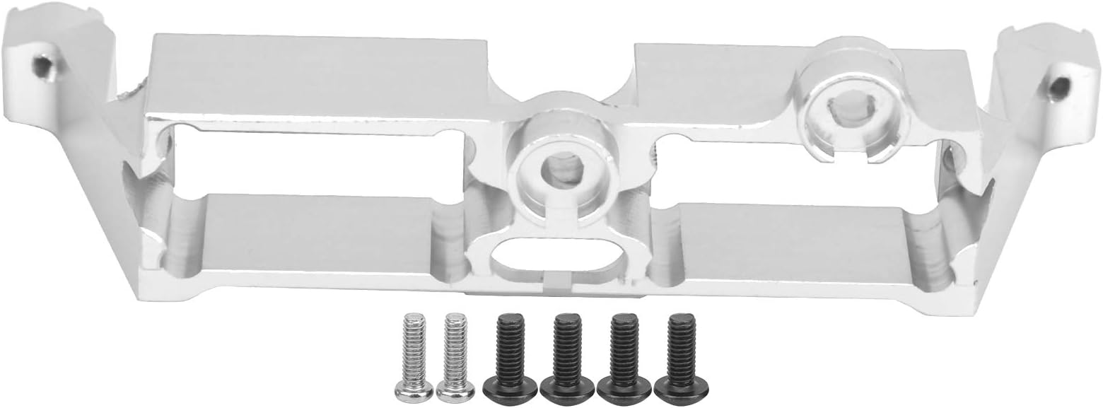 Steering Servo Mount, High Strength Not Easy To Deform Anodized Cover Aluminum Alloy Steering Servo Mount, for Traxxas Trx4 1/10 RC Crawler RC Lovers(Silver)