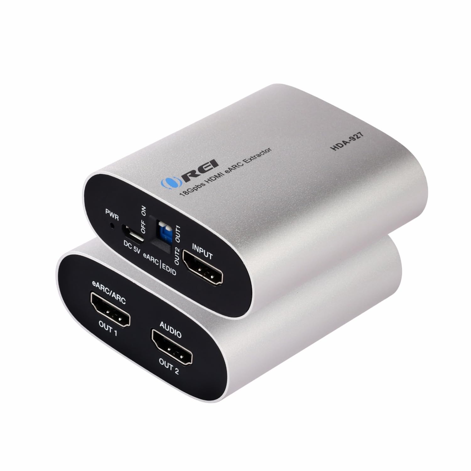 OREI eARC 4K 60Hz Audio Extractor Converter 18G HDMI 2.0 ARC Support - HDCP 2.2 - Dolby Digital/DTS Passthrough CEC, HDR, Dolby Vision supportato (HDA-927 aggiornato)