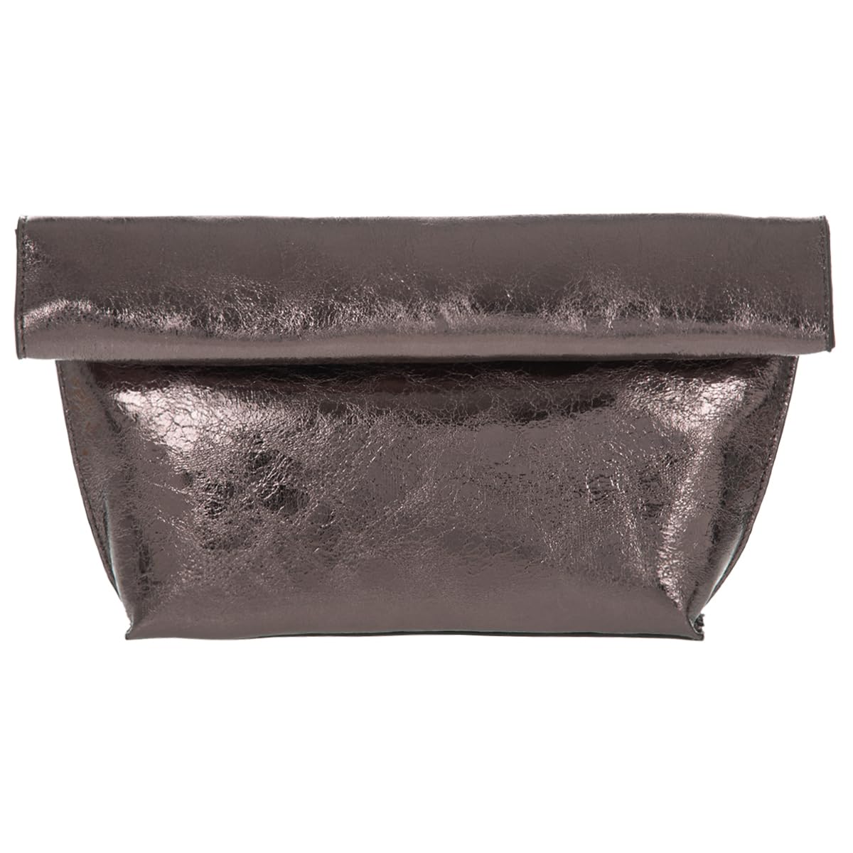 JNB Faux Leather Oversize Foldover Clutch
