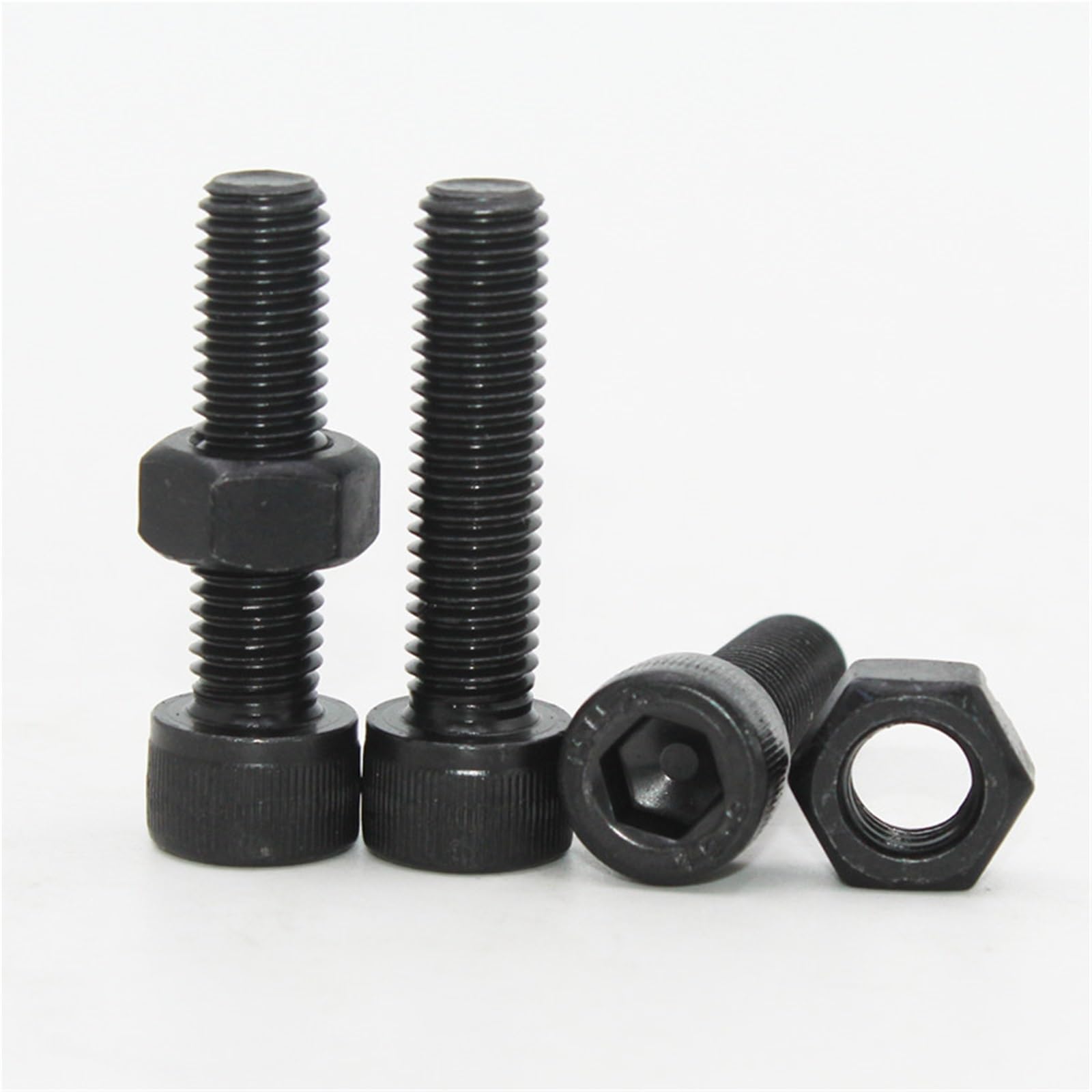 Juego de tuercas tornillo cabeza hueca hexagonal M2 M3 M4 M5 M6 perno Allen grado 12,9 con pernos botón llave para Electrónica(M6 142pcs)