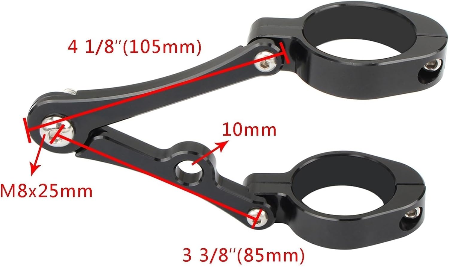 ヘッドライト ブラケット フォグランプステー ラ 33mm-58mm ヘッドライトブラケットマウントクランプフォークチューブライトホ