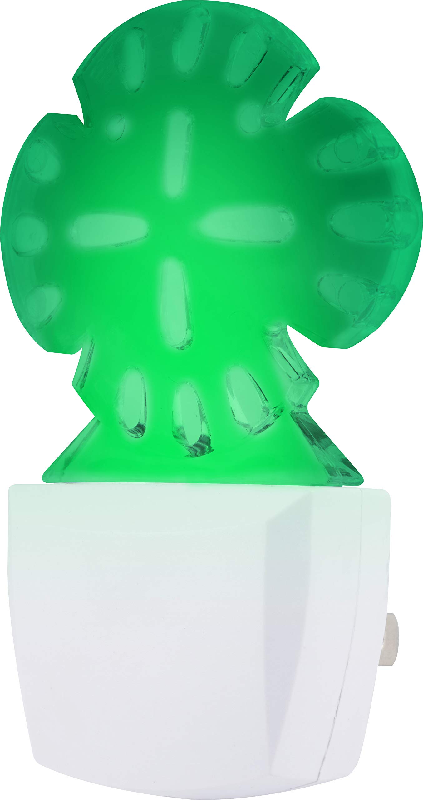 General Electric GE LED Sand Dollar Night Light, Clear with Green Glow 10932, 1 pack