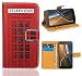 Produktbild FoneExpert® Moto E3 Handy Tasche, Wallet Case Flip Cover Hüllen Etui Ledertasche Lederhülle Premium Schutzhülle für Moto E3