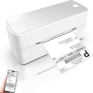 Wireless Label Printer, Bluetooth Shipping Label Printer, Thermal Label Printer 4x6 - Compatible with Royal Mail, eBay, Esty, Shopify, Amazon, Hermes, Parcel2Go, UPS