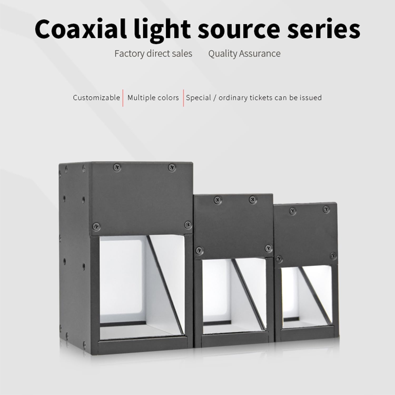 Coaxial Light Source, specifically for Industrial Camera Appearance Defects and Scratches on Dirty Surfaces,Machine Vision LED,The Size of The Luminous Surface is 60 * 60mm (White, DBS-CO60)