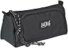 JACBAG PRIME XL-LASTIC TWO COMPARTMENT PEN BOX WITH BRACKETS (Black)