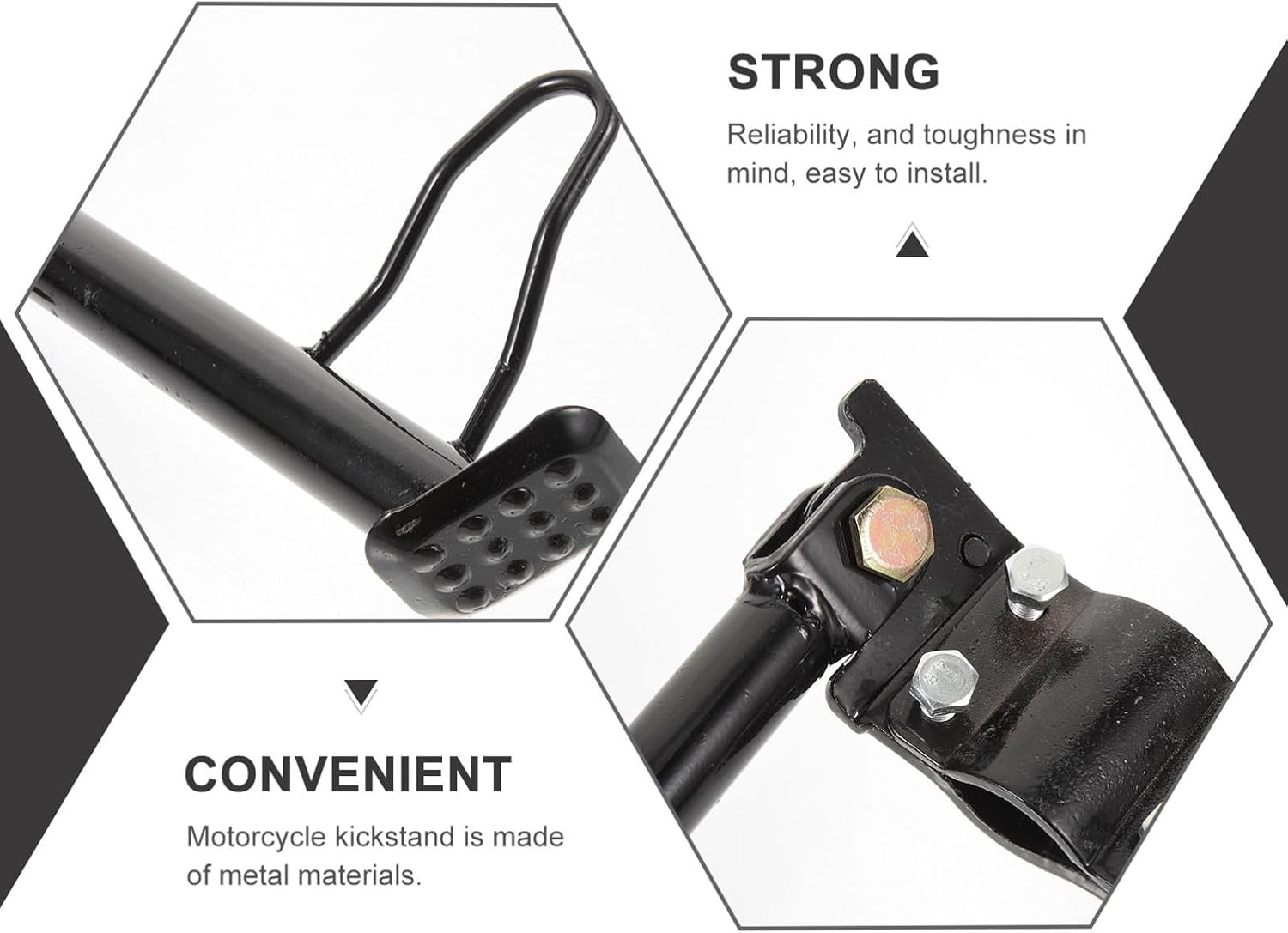 Motorcycle Side Kickstand Metal Replacement for Electric Scooter