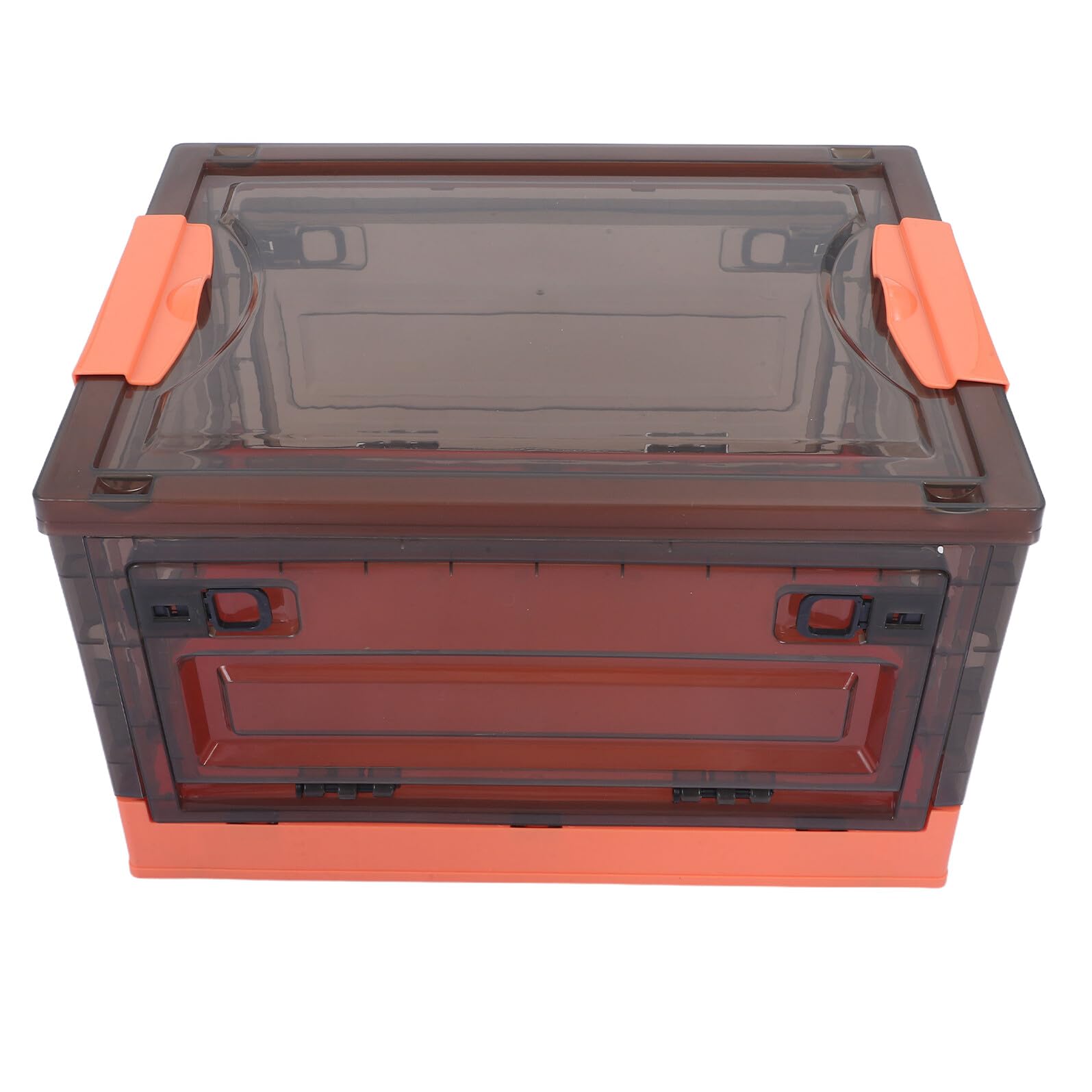 Amosfun Faltbare Aufbewahrungsbox 29 Liter mit Rollen und Transparentem Deckel Stapelbarer Organizer für Büro Schlafzimmer und Studentenwohnheim Kunststoff Aufbewahrungskorb