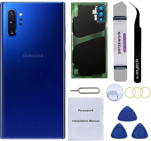 Vista 16 de Reemplazo de cristal trasero trasero para Samsung Galaxy Note 10 de 6.3 pulgadas con kit de herramientas de reparación y adhesivo preinstalado
