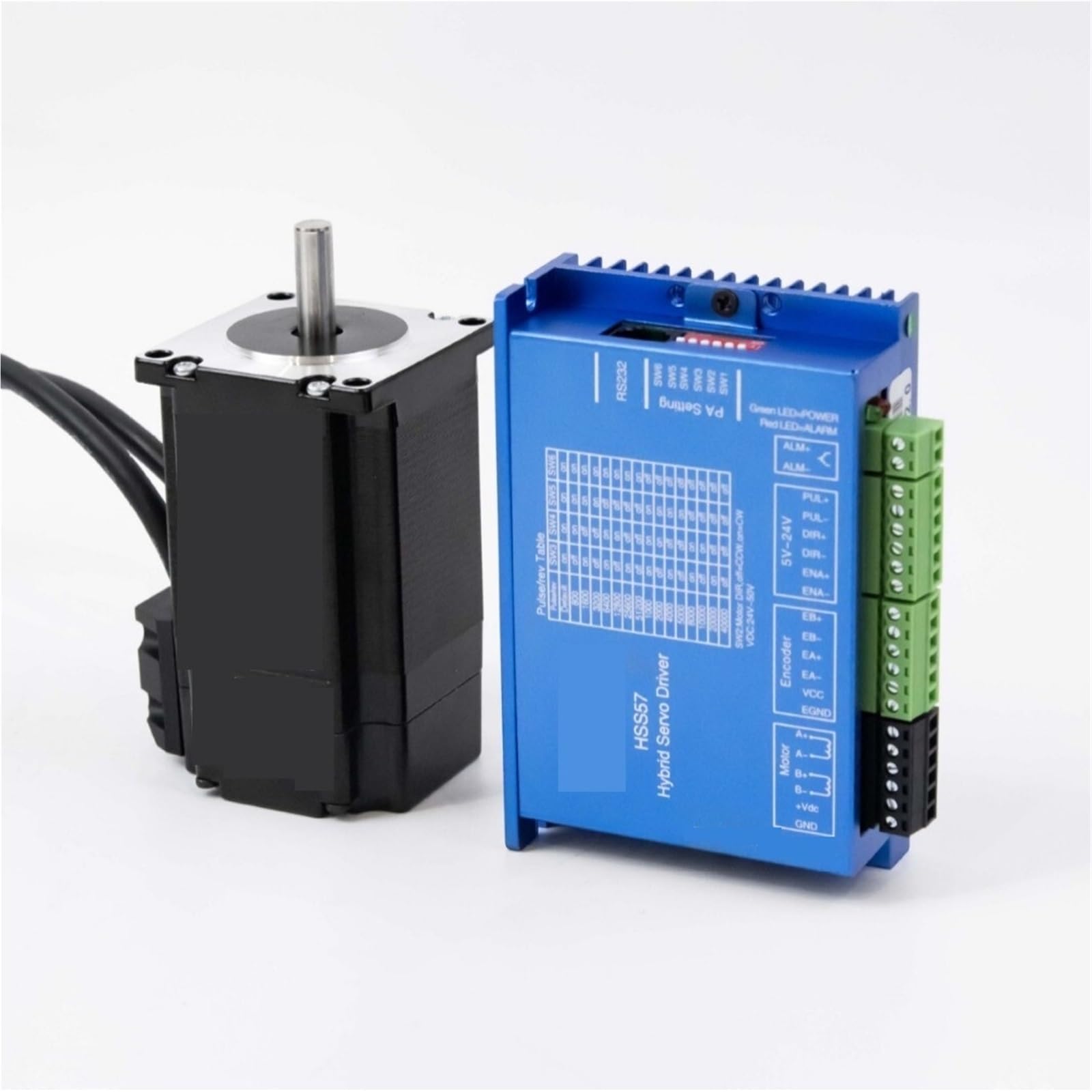 Control de motor, Motor paso a paso de bucle cerrado 57 con par de 2 Nm y kit de controlador, servo híbrido con codificador Control de alto par