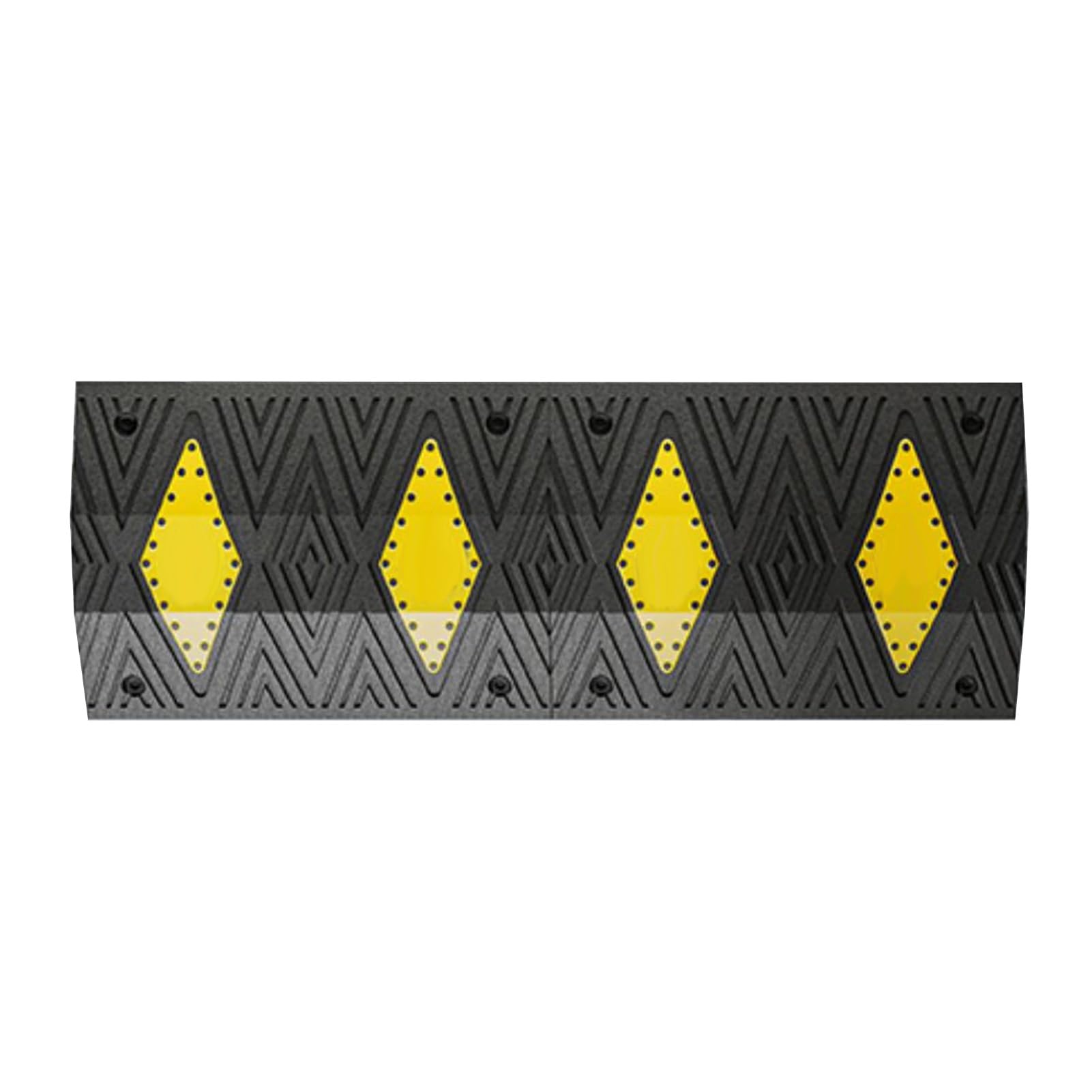 HTTGDGDH Speed Bumps, Rubber Road Bumps, Speed Ramp Kits, Suitable For Speed Bumps On Roads, Parking Lots And Residential Areas,