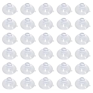 Xhziy 30mm Mushroom Suction Cup Small Suction Cups for Glass Window Light Hooks Suction Cups for Shower Caddy