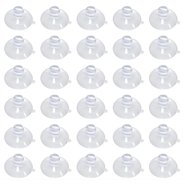 Xhziy 30mm Mushroom Suction Cup Small Suction Cups for Glass Window Light Hooks Suction Cups for Shower Caddy