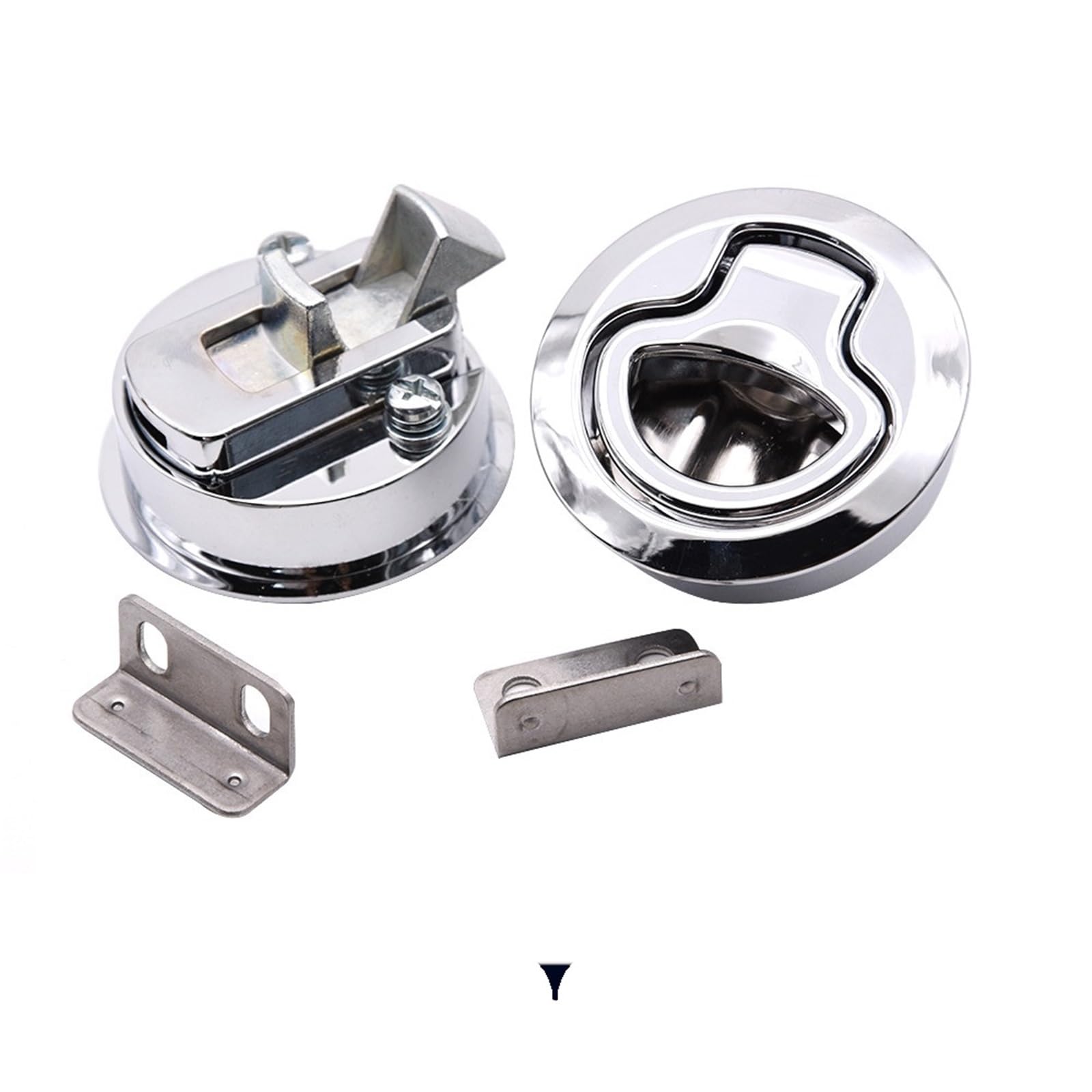 Loquet de trappe de bateau inox lot de 2 fermetures affleurantes marines