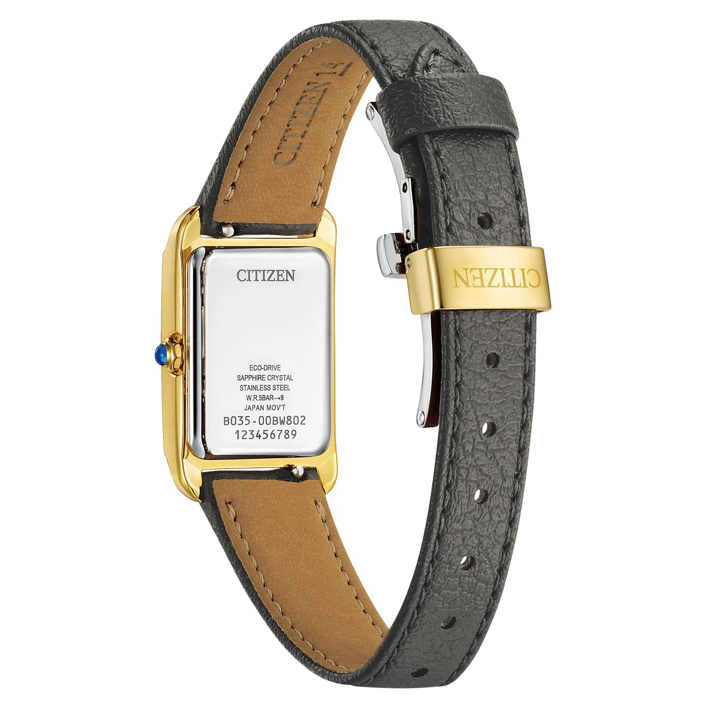 CITIZEN Zegarek damski z paskiem ze stali nierdzewnej Eco-Drive Solar cyfry rzymskie