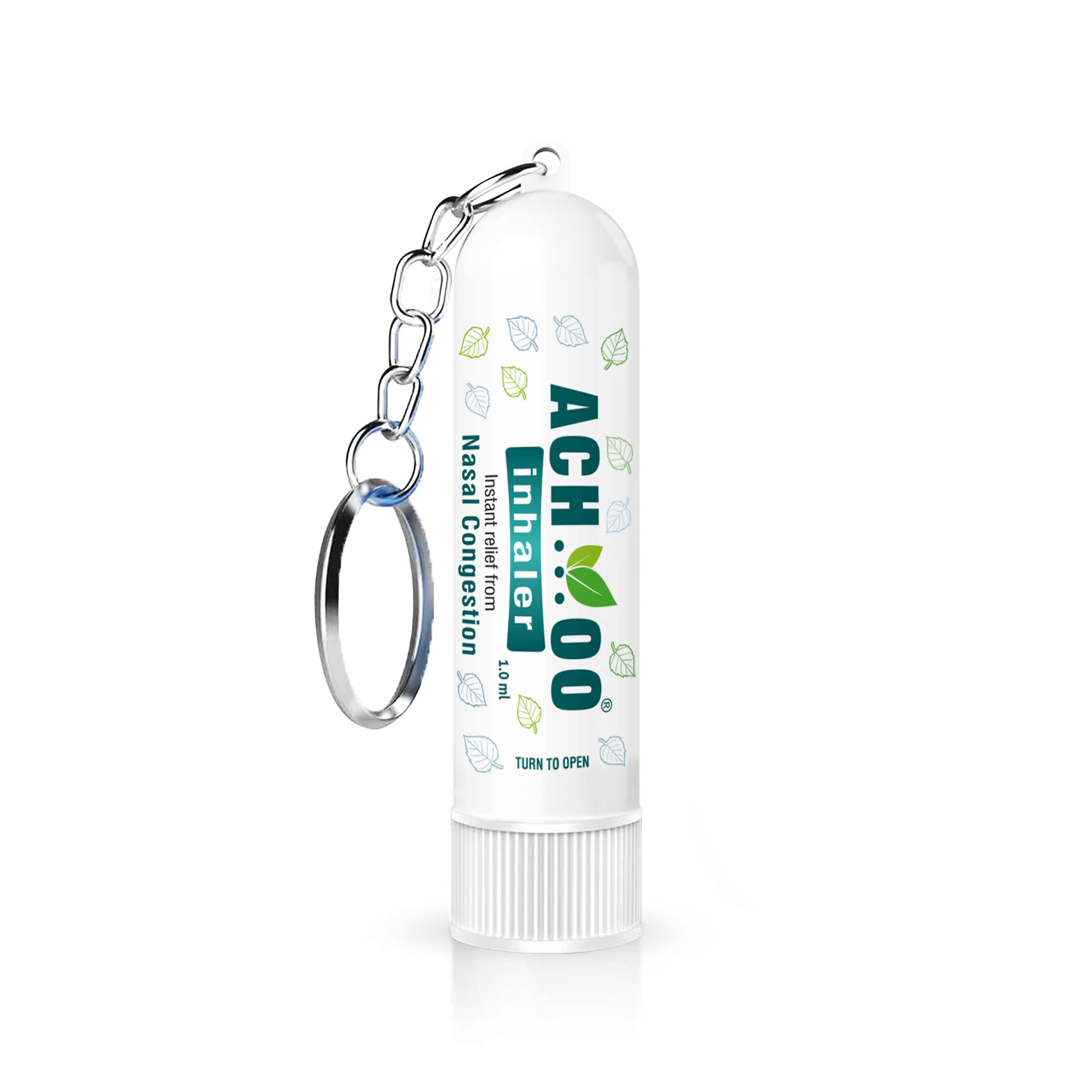 achoo inhaler keychain instant relief for cold and nasal congestion - 1.0ml (pack of 1)