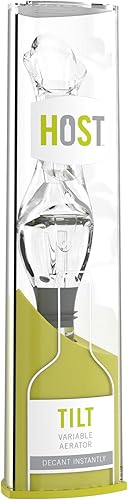 Miniatura 3 de Host Vertedor aireador de vino variable inclinable, preservar vino, sellador de botellas, tapón de vino, vertedor sin goteo, boquilla de corcho de