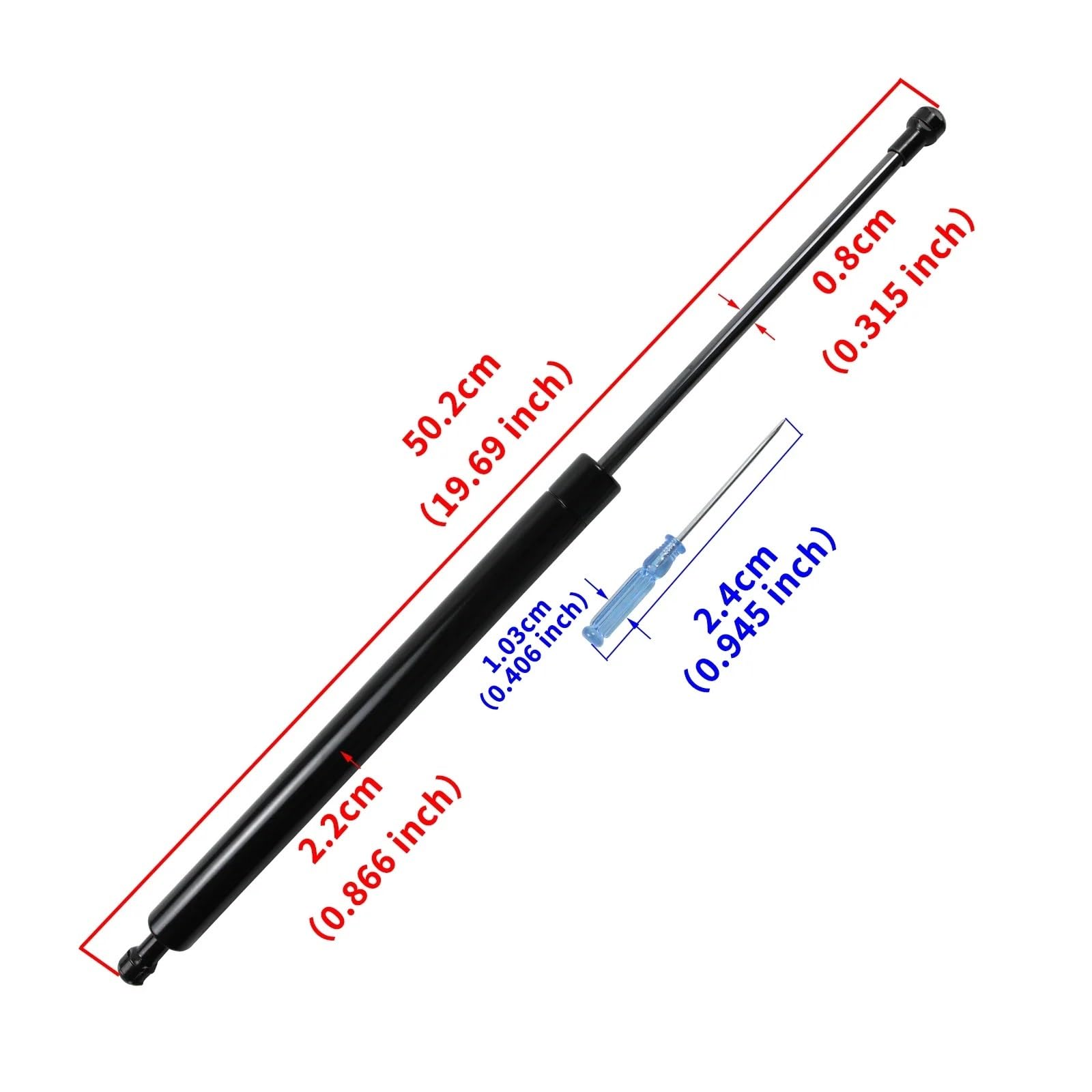 Puntal de cola con tope de ángulo variable para puerta trasera, resorte de elevación, compatible con Suzuki Jimny JB64 JB74 2019-2025 Amortiguador Maletero Amortiguadore de Gas