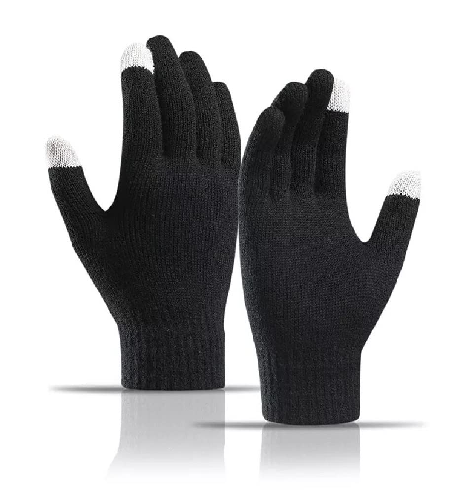Touchscreen Woolen Winter Hand Gloves for Men and Women-image-6