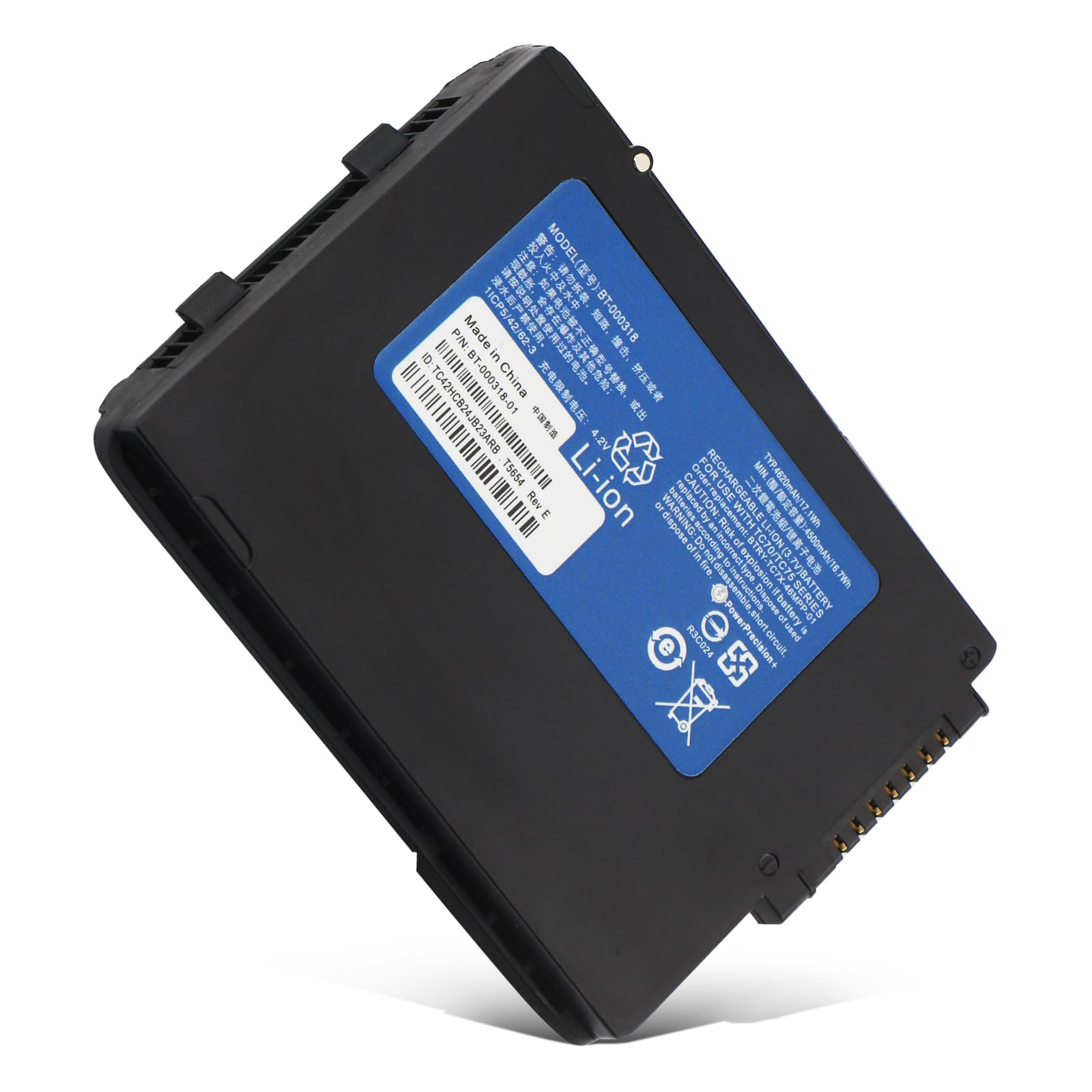 K KYUER BT-000318 Scanner Akku für Zebra/Symbol/Motorola TC70 TC75 TC77 TC75EK TC75AH TC75GK TC700H TC700K TC72 82-171249-01 82-171249-02 Cordless Bluetooth Barcode Scanner Akku 17.1Wh 4.2V 4620mAh